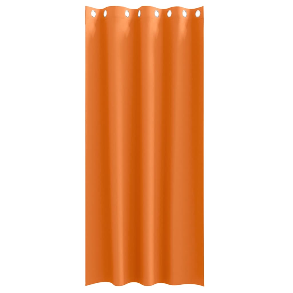Perdele Opaque cu Inel 2 pcs Portocalie Aprinsă 245 x 140 cm