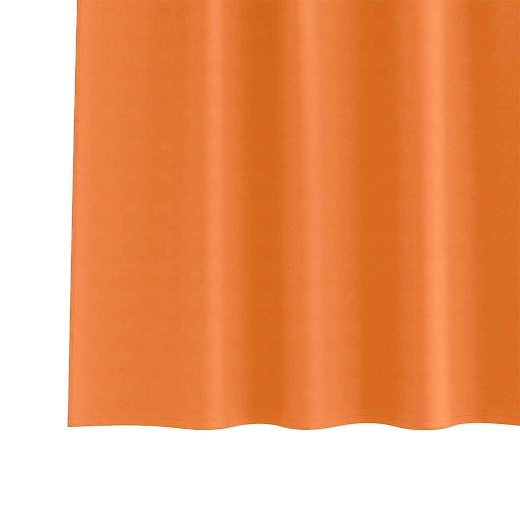 Perdele Opaque cu Inel 2 pcs Portocalie Aprinsă 225 x 140 cm