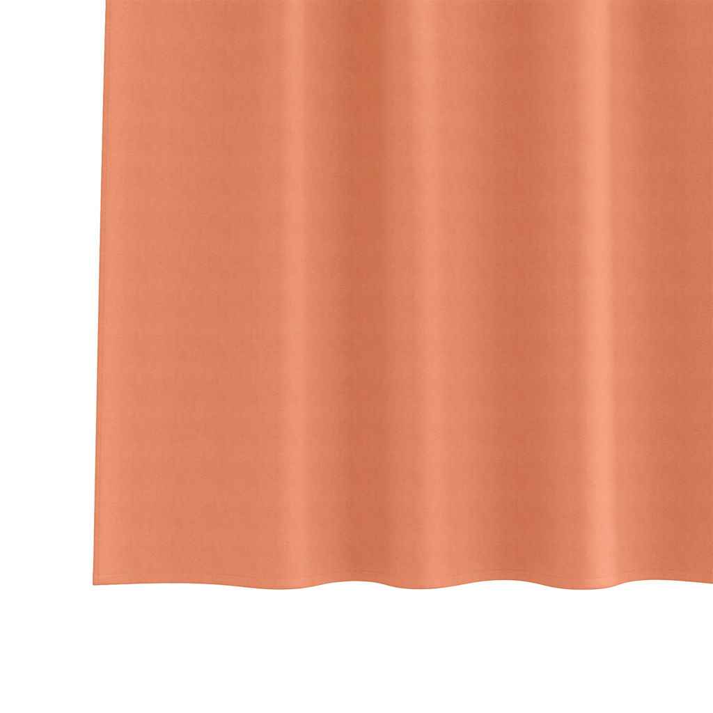 Perdele Opaque cu Inel 2 pcs Terracota 260 x 140 cm Poliester