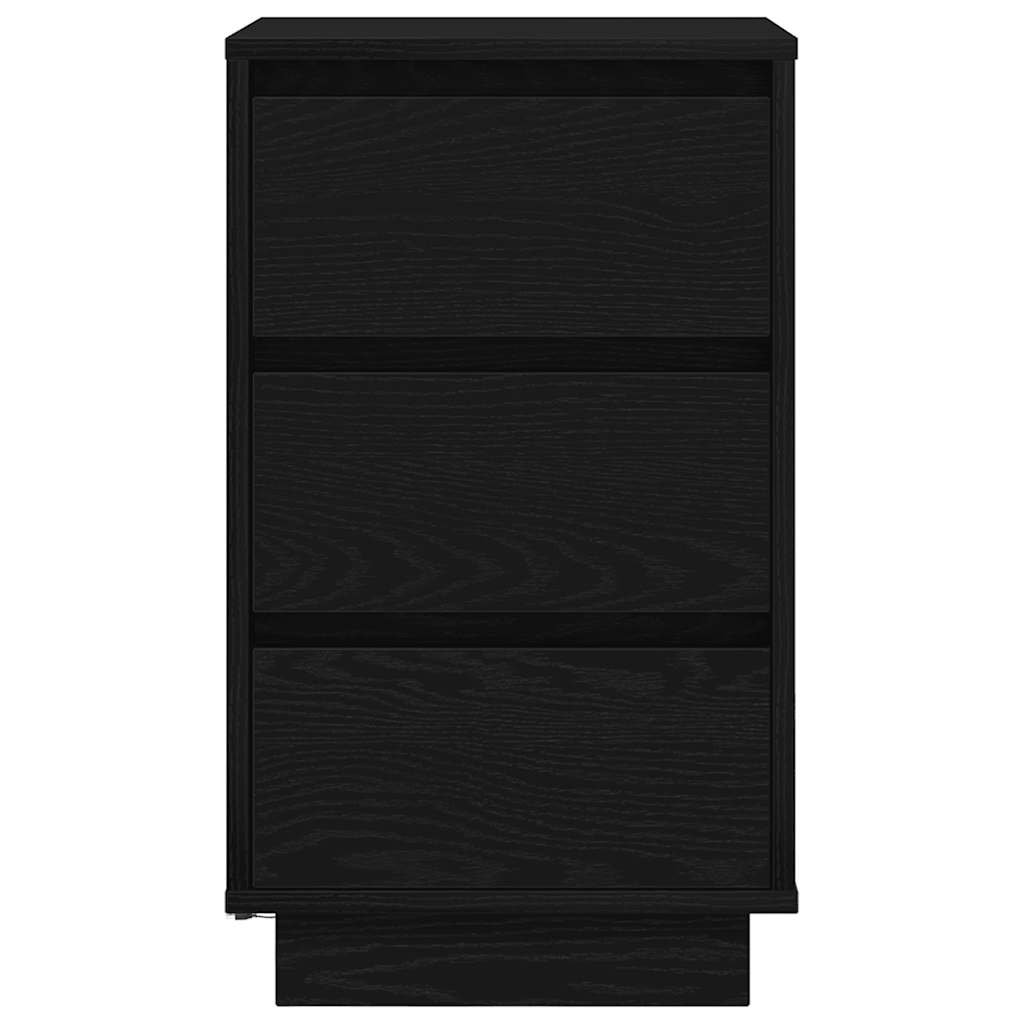 Noptiera cu lumini LED Negru 38x34x65 cm