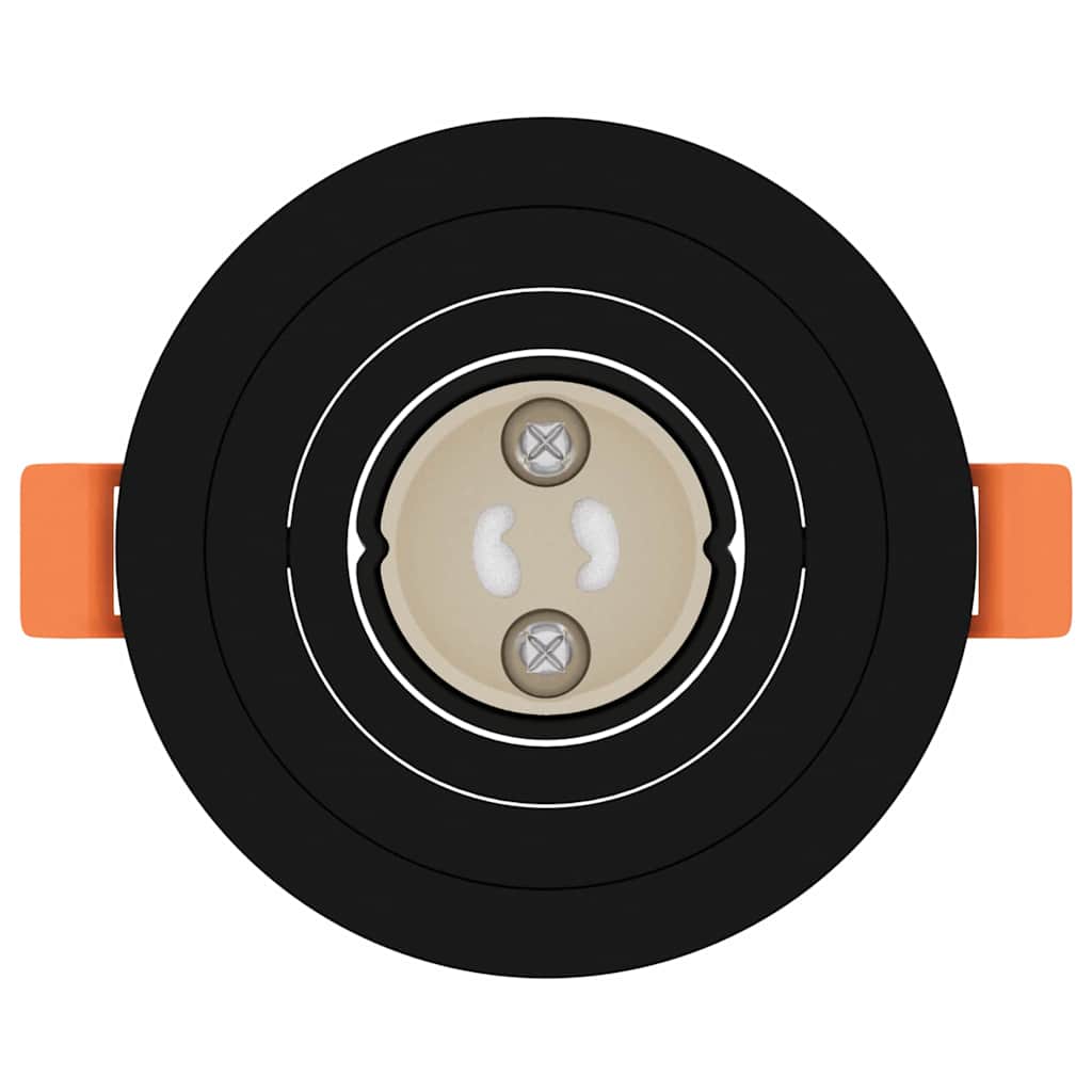 Spot 24 pcs Negru 9 x 9 x 2 cm Aluminiu