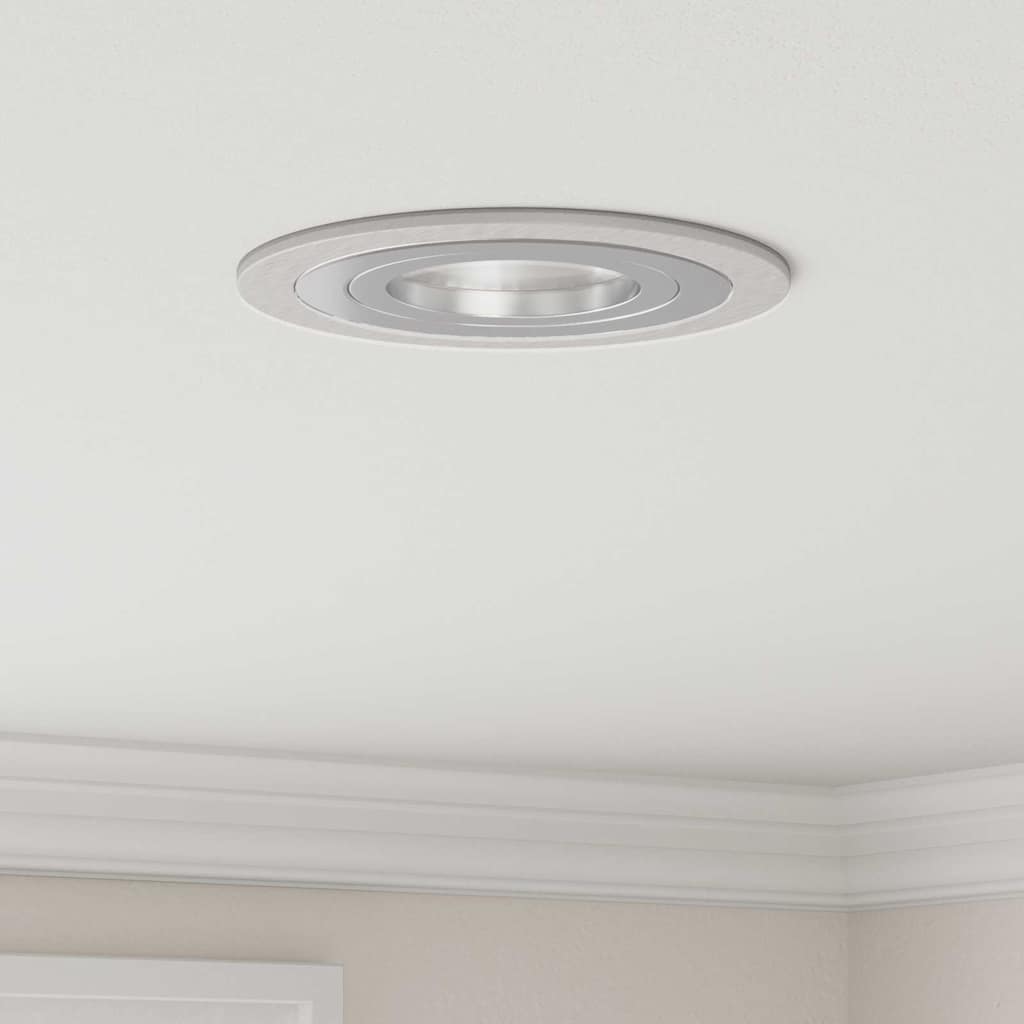 Spot Argintiu 9 x 9 x 2 cm Aluminiu