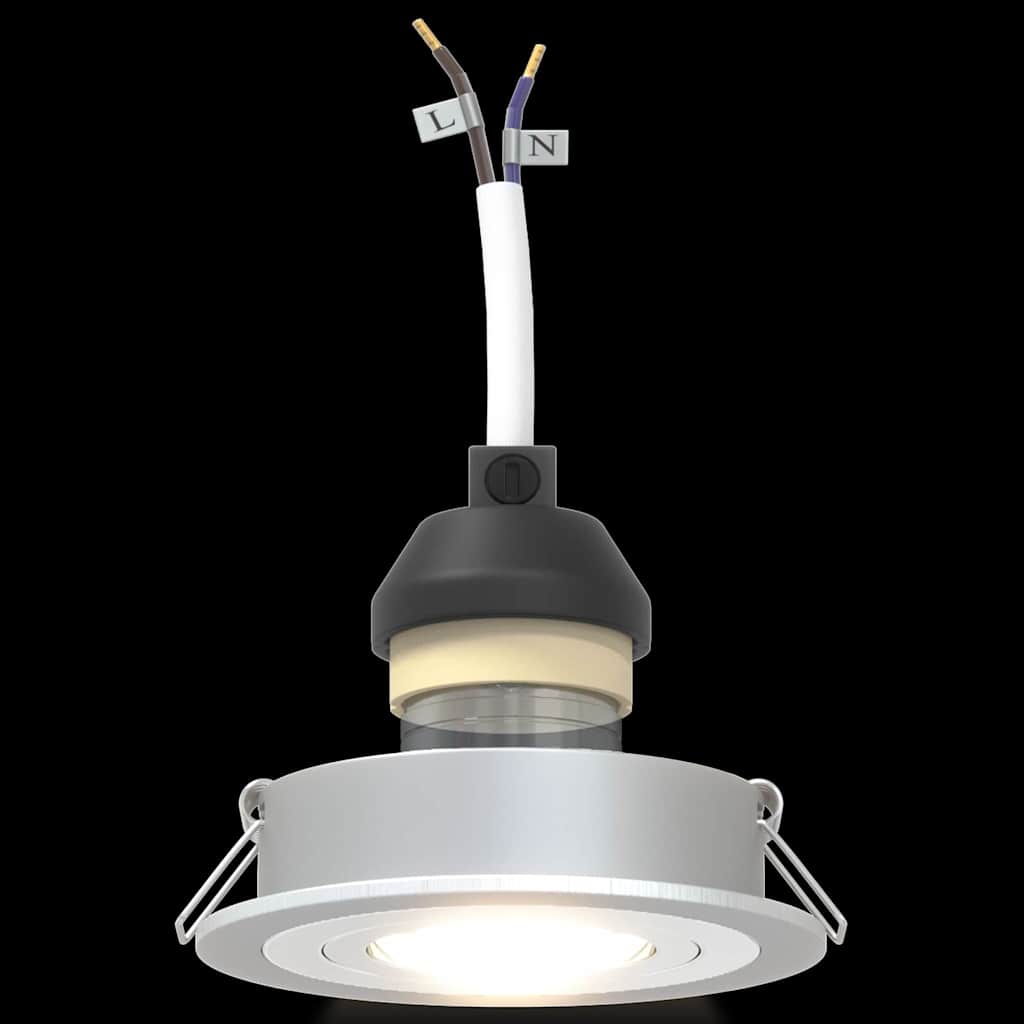 Spot Argintiu 9 x 9 x 2 cm Aluminiu