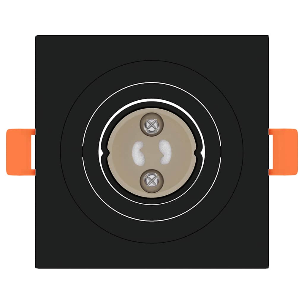 Spot 24 pcs Negru 9 x 9 x 2 cm Aluminiu