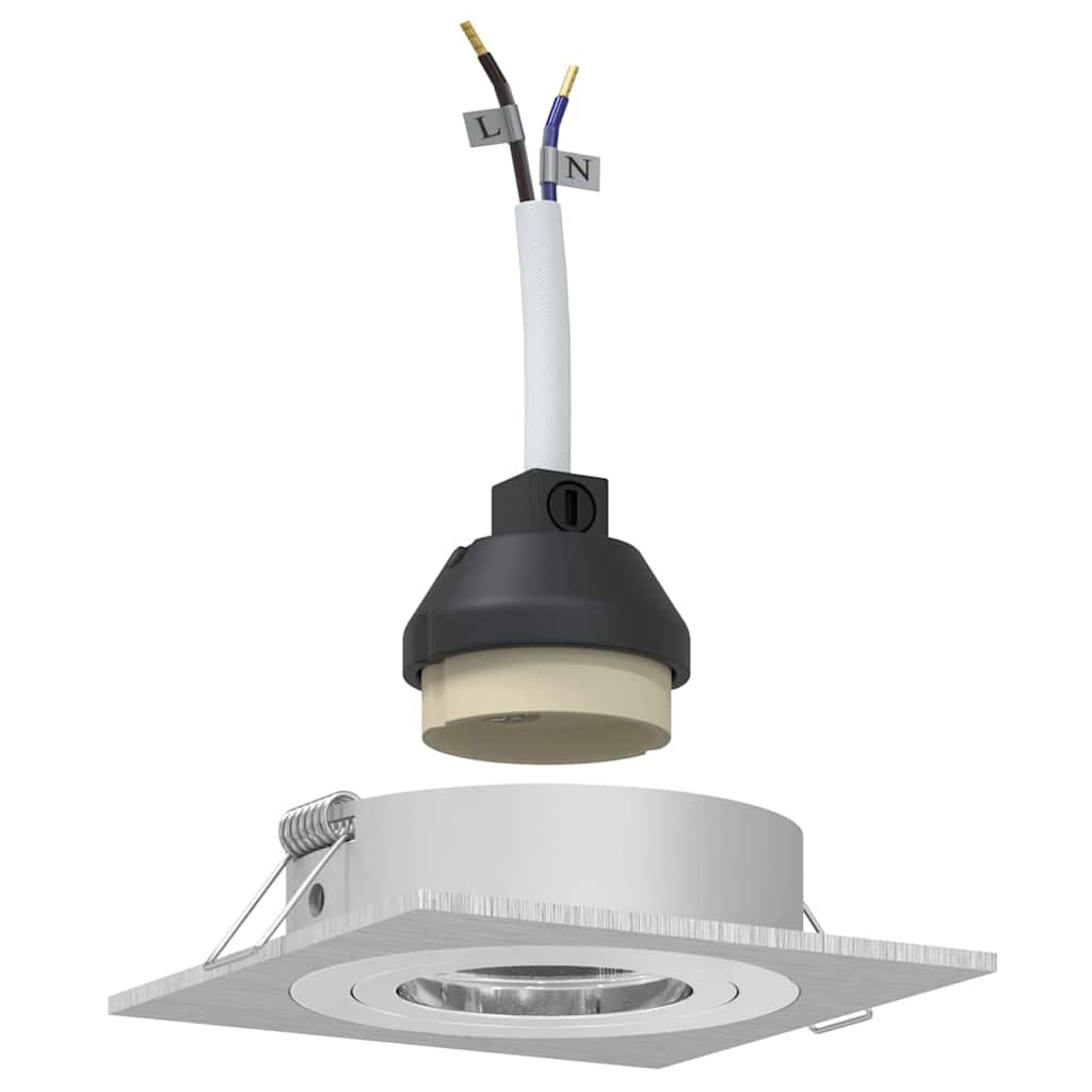 Spot 12 pcs Argintiu 9 x 9 x 2 cm Aluminiu