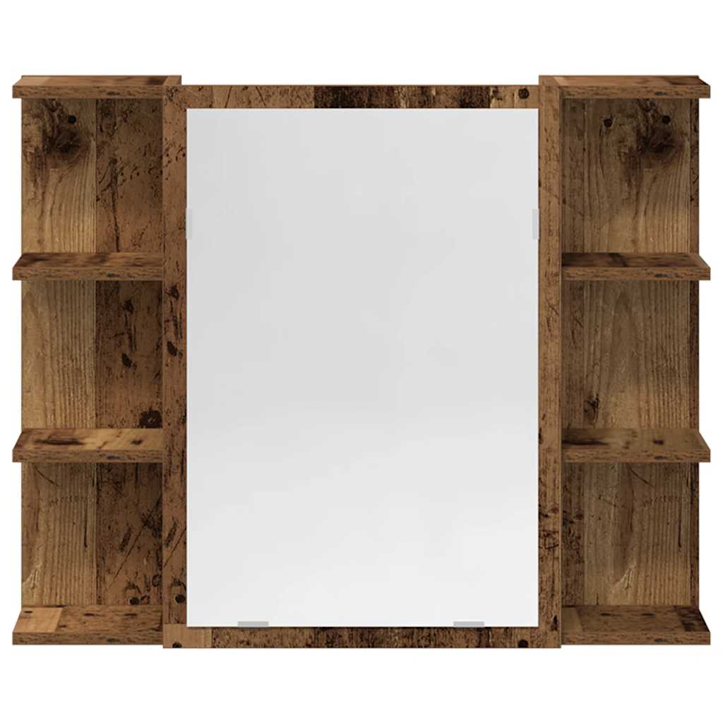 Set mobilier de baie, 4 piese, lemn vechi, lemn prelucrat