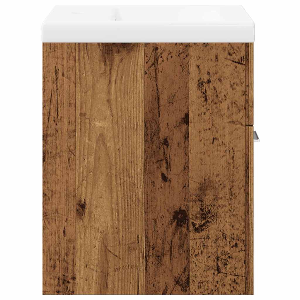 Set mobilier de baie, 2 piese, lemn vechi, lemn prelucrat