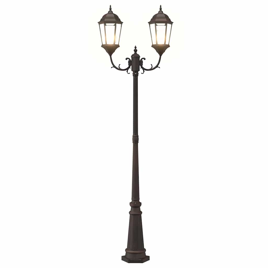 Lumina de grădină Bronz 68 x 20 x 235 cm Aluminiu și sticlă