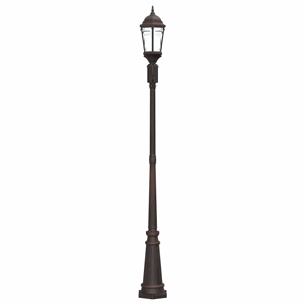 Lumina de grădină Bronz 68 x 20 x 235 cm Aluminiu și sticlă