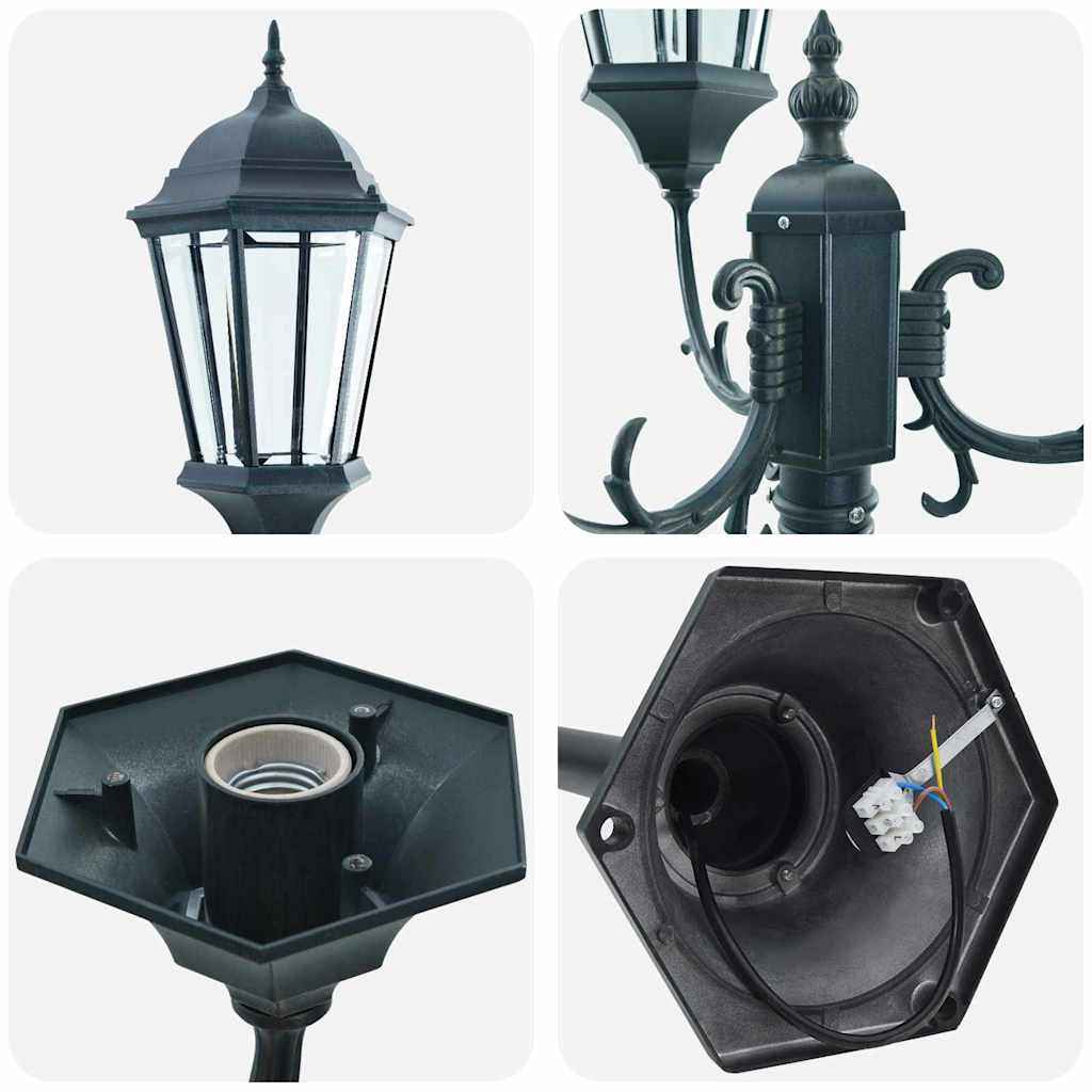 Lumina de grădină Verde vintage periat 57 x 49 x 241 cm