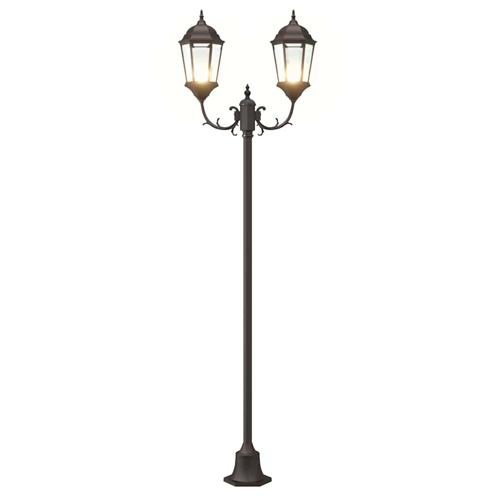 Lumina de grădină Bronz 68 x 20 x 235 cm Aluminiu și sticlă