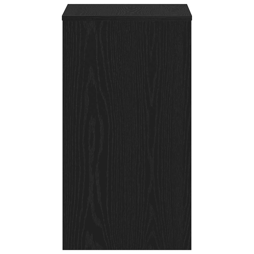 Birou stejar negru 90x40x72 cm lemn stratificat