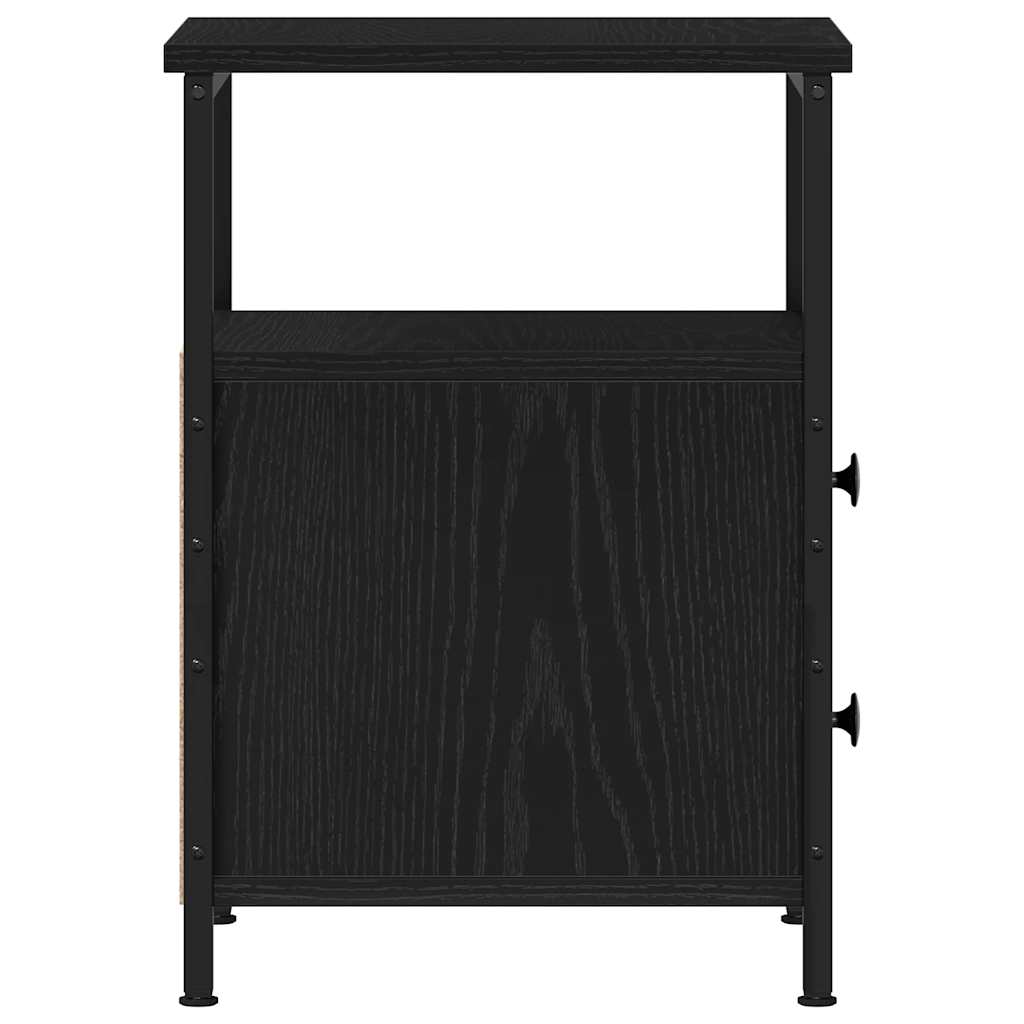 Noptieră, stejar negru, 34x35,5x50 cm, lemn compozit