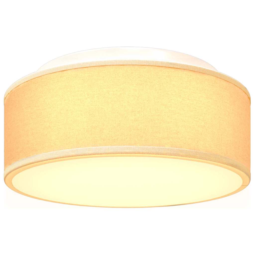 Lampă de tavă Alb 30 x 30 x 13,5 cm țesătură