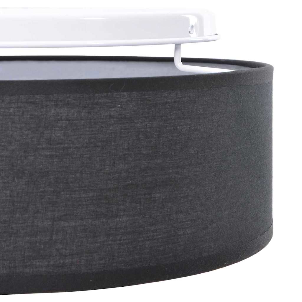 Lampă de tavă Negru 38 x 38 x 13,5 cm țesătură