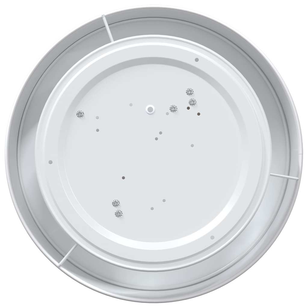 Lampă de tavă Alb 38 x 38 x 13,5 cm țesătură