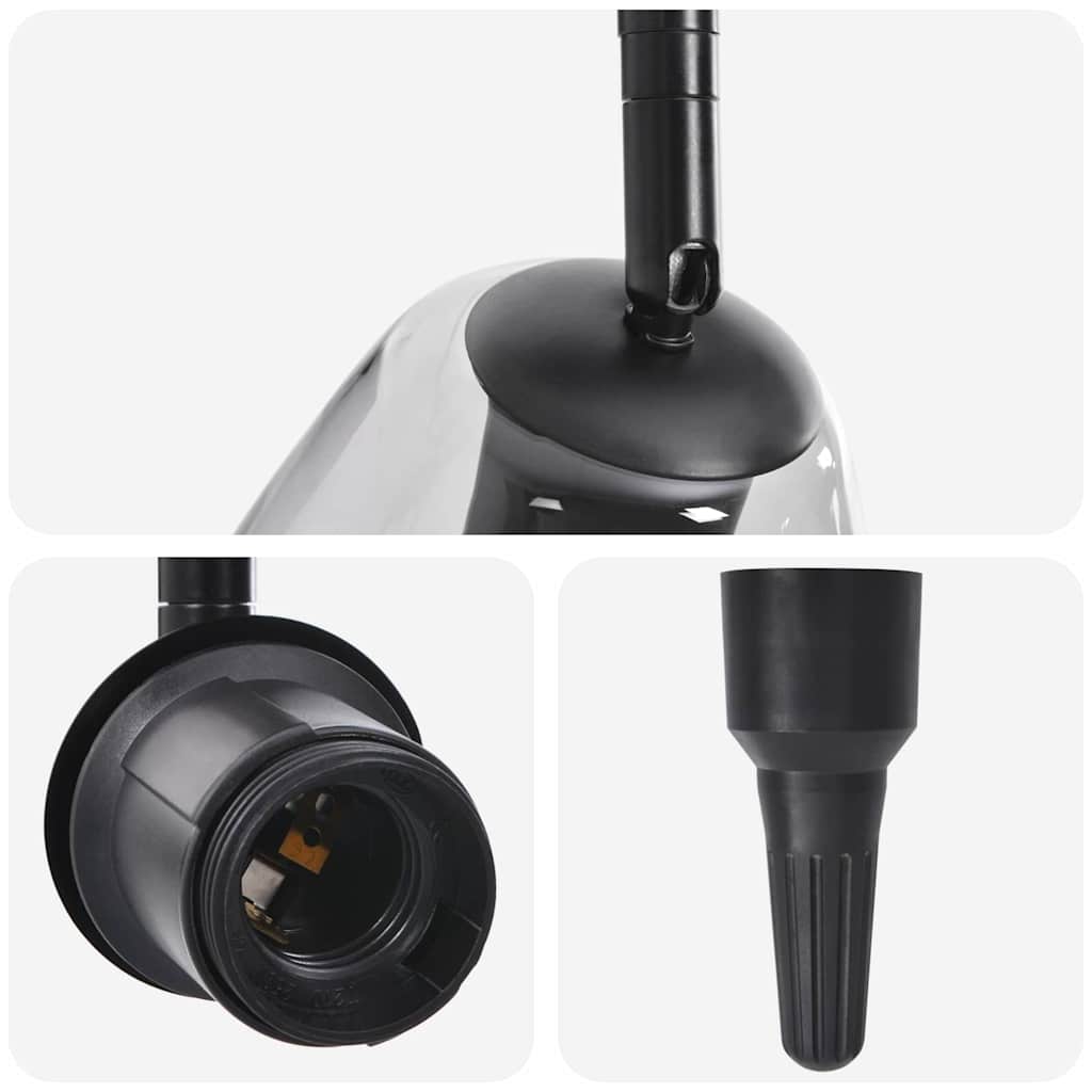 Spot de tavan Negru 54 x 13 x 26 cm Sticlă și Metal