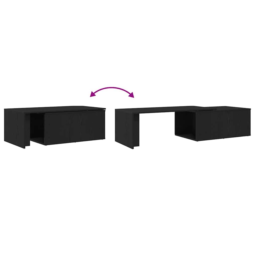 Masă de cafea Stejar Negru 150 x 50 x 35 cm Lemn compozit