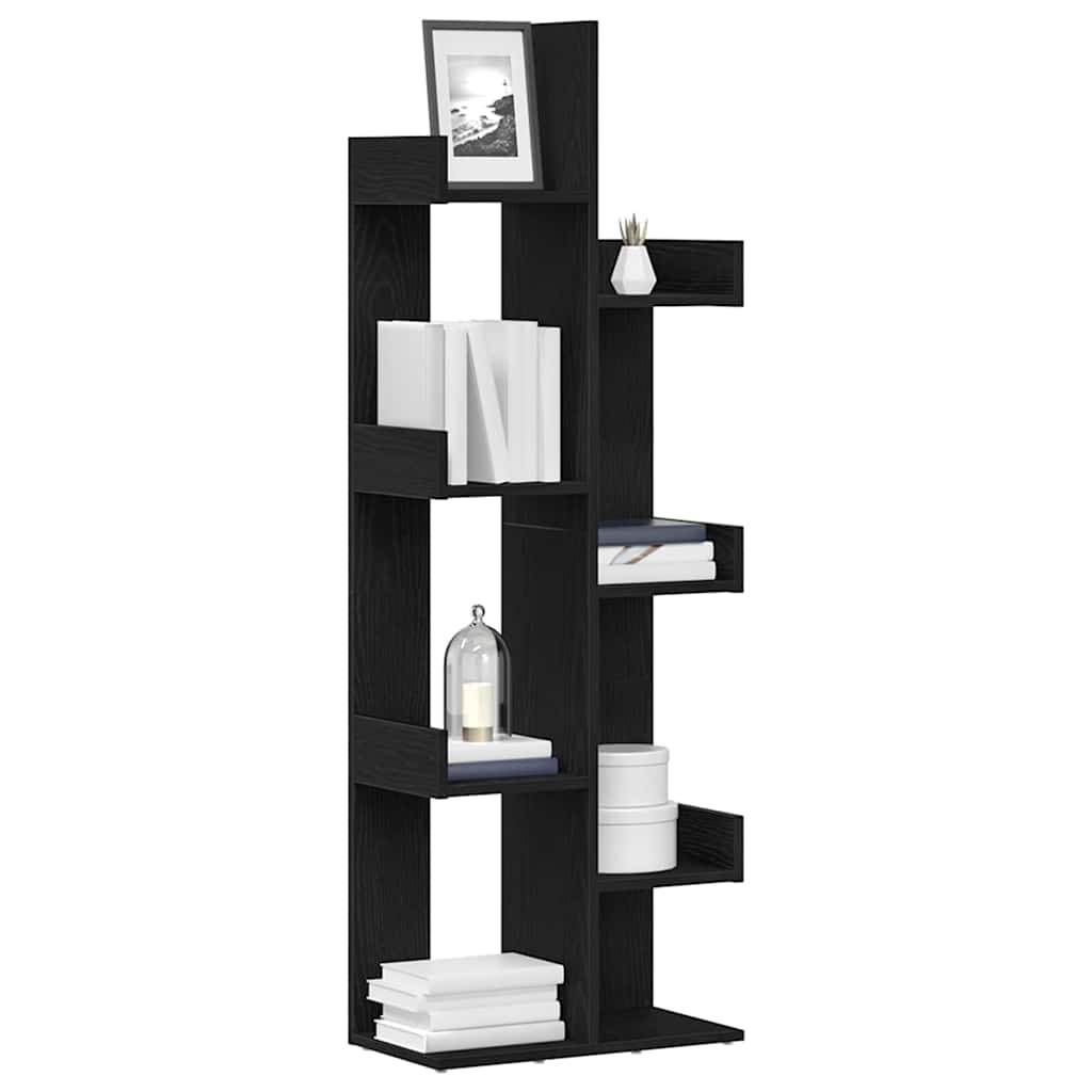 Bibliotecă Stejar Negru 48 x 25,5 x 140 cm Lemn compozit