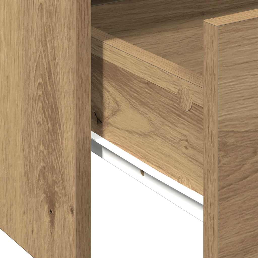 Masă de cafea Stejar Artizanal 102 x 55 x 43,5 cm Lemn compozit