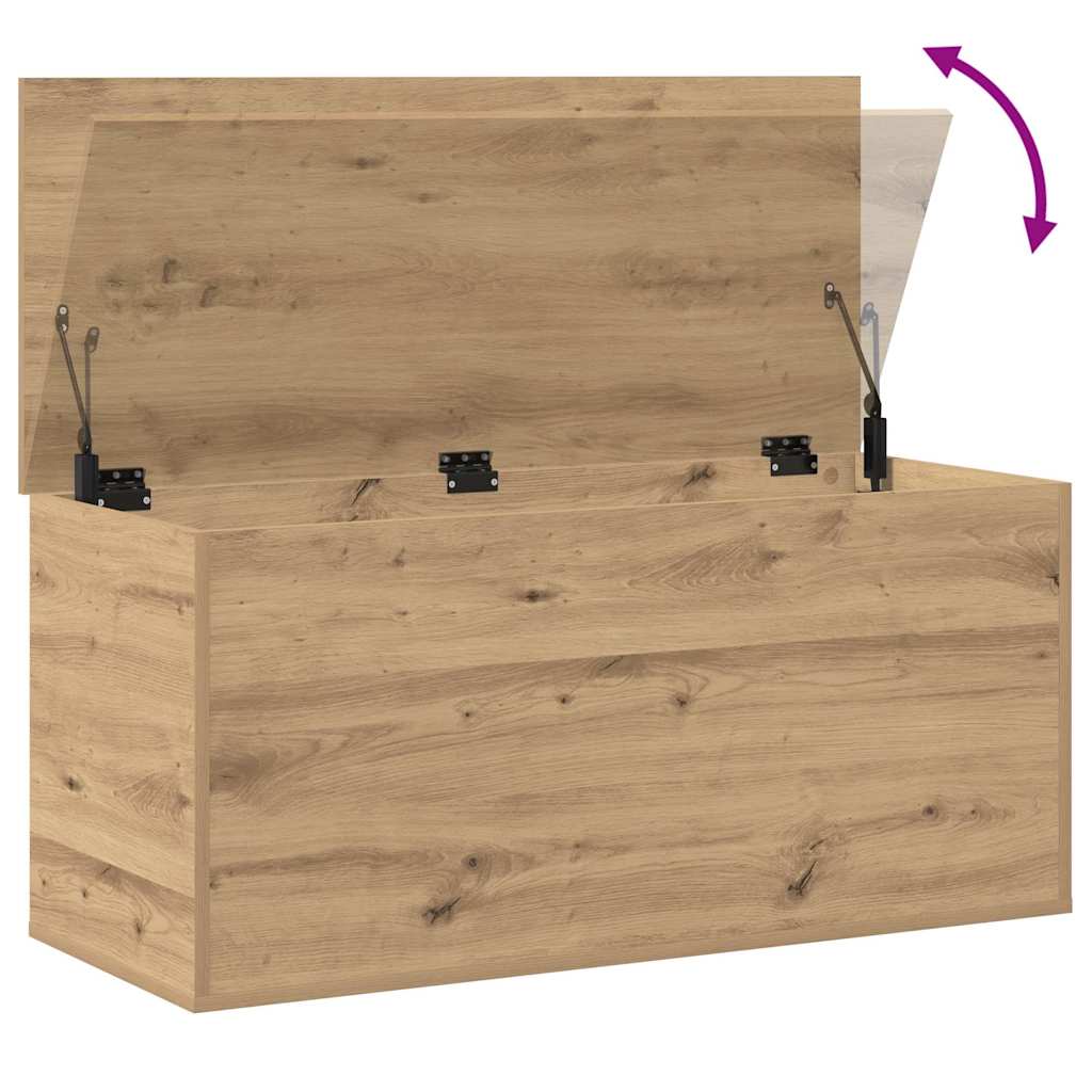 Cutie de depozitare stejar artizanal 100 x 42 x 46 cm