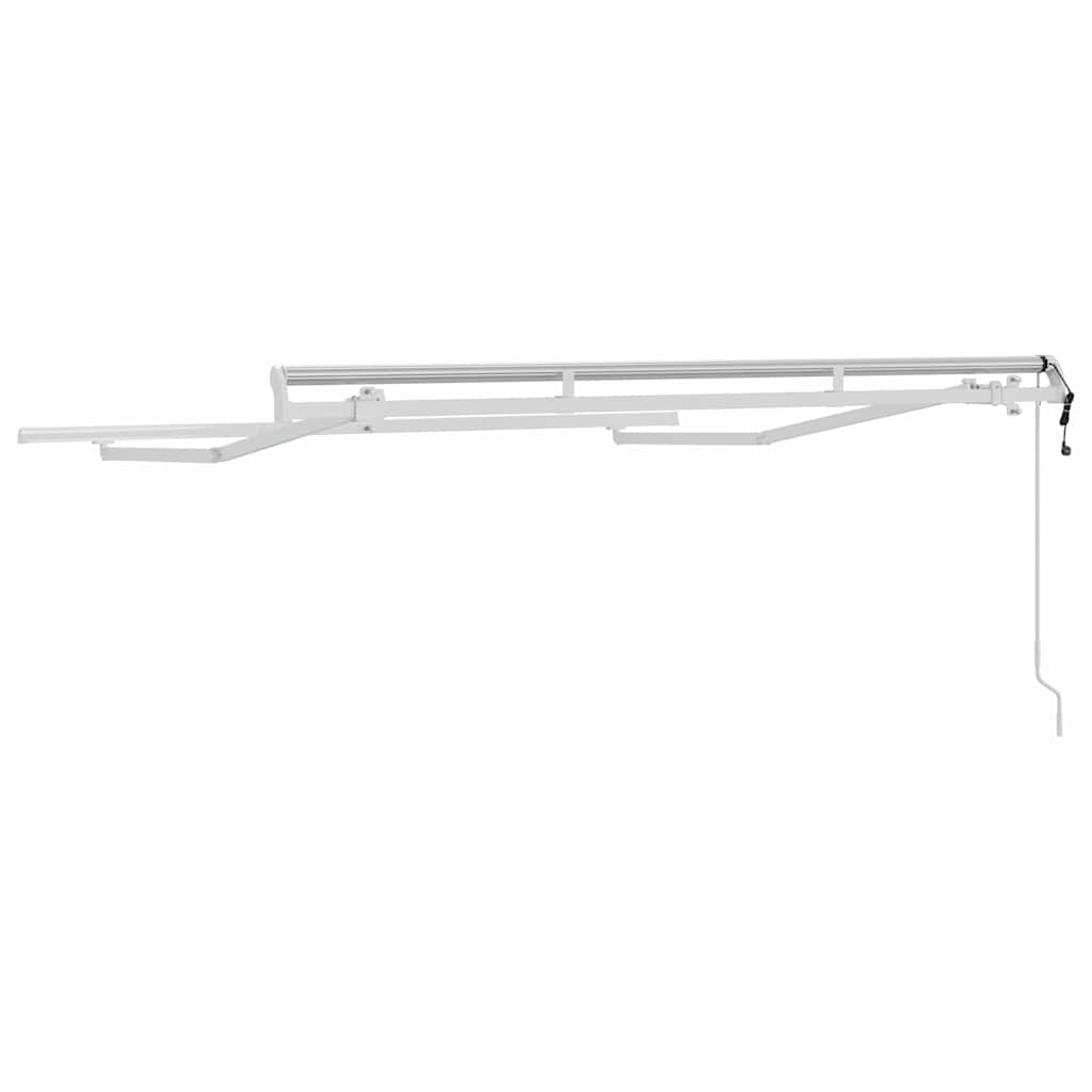 Cadru de copertină Alb 2,5 x 2 m Metal