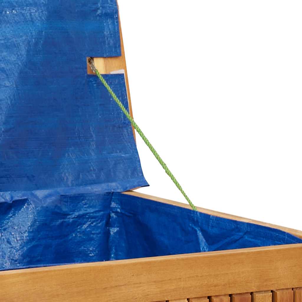 Cutie de perne de exterior 113x50x60,5 cm lemn masiv de salcâm