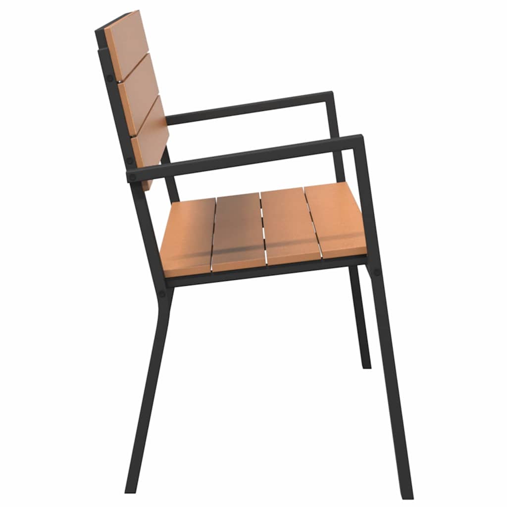 Bancă de grădină Maro 118 x 54 x 77cm Oțel