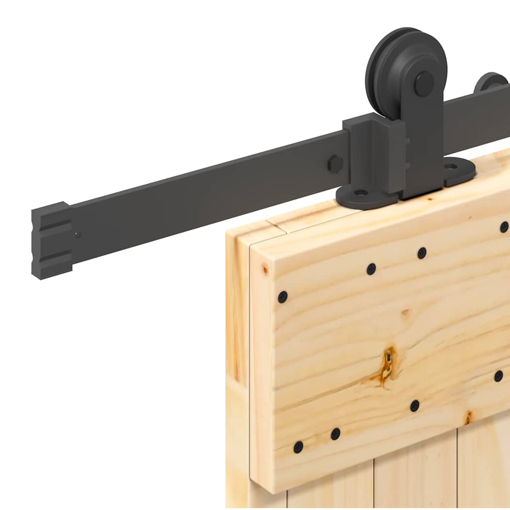 Ușă glisantă cu set de feronerie 70x210 cm, lemn masiv de pin