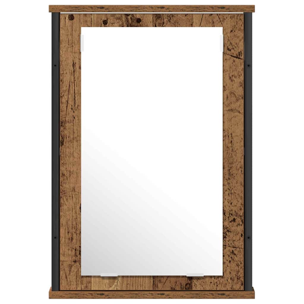 Set de mobilier pentru baie cu raft 2 pcs Maro Lemn compozit