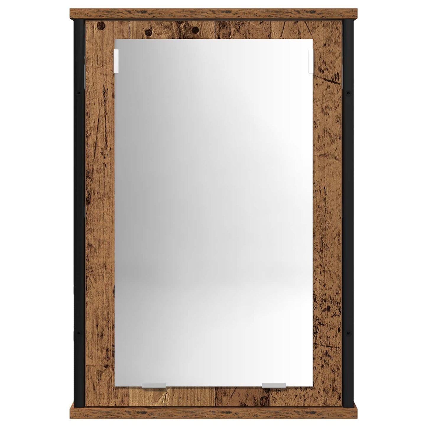 Set de mobilier pentru baie cu raft 2 pcs Maro Lemn compozit