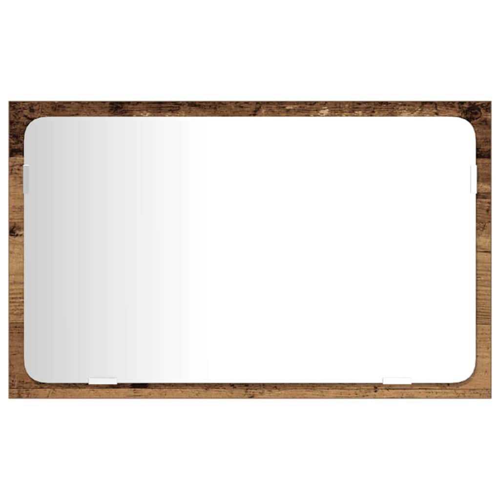 Set de mobilier pentru baie 3 pcs Lemn Vechi Lemn compozit