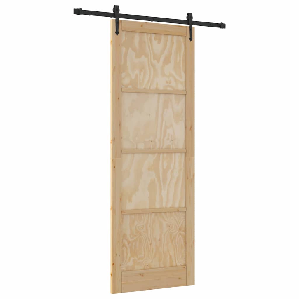 Ușă glisantă Manual ORKDAL Maro 83 x 232 cm Lemn masiv de pin