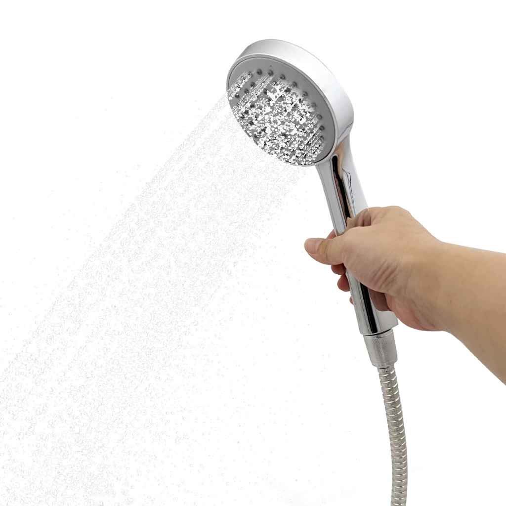 Duș Solar Extern Negru 217 cm PVC și Aluminiu