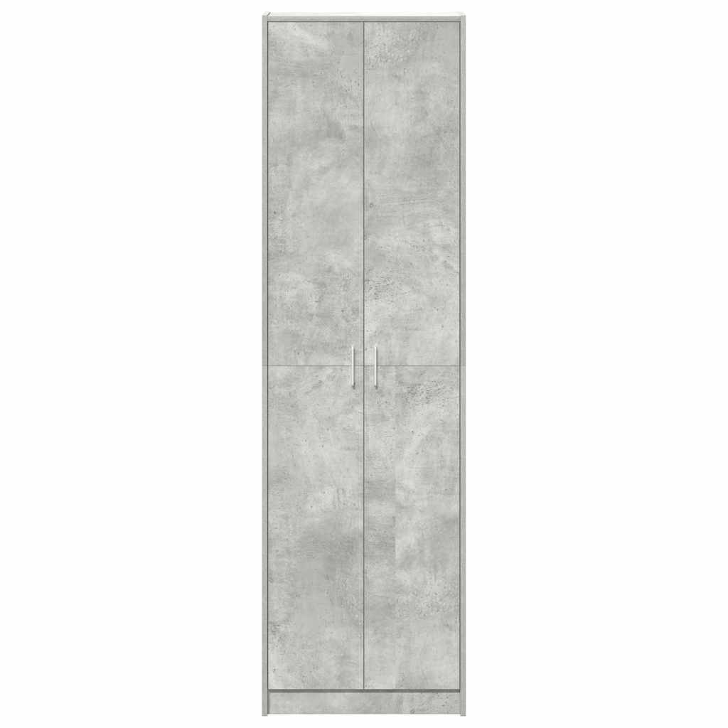 Dulap cu raft Gri din beton 55 x 25 x 189 cm Lemn compozit