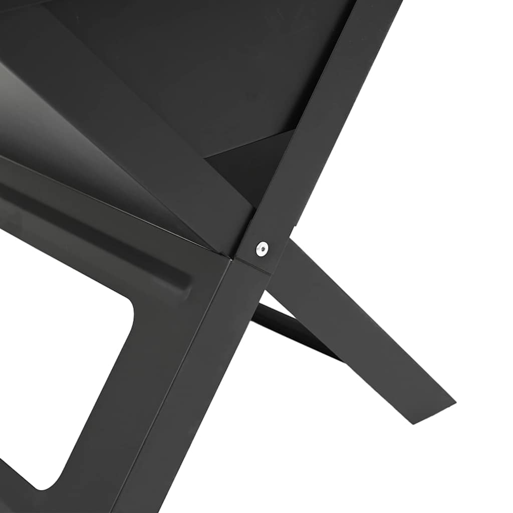 Grătar exterior Negru 46 x 30 x 31 cm Oțel