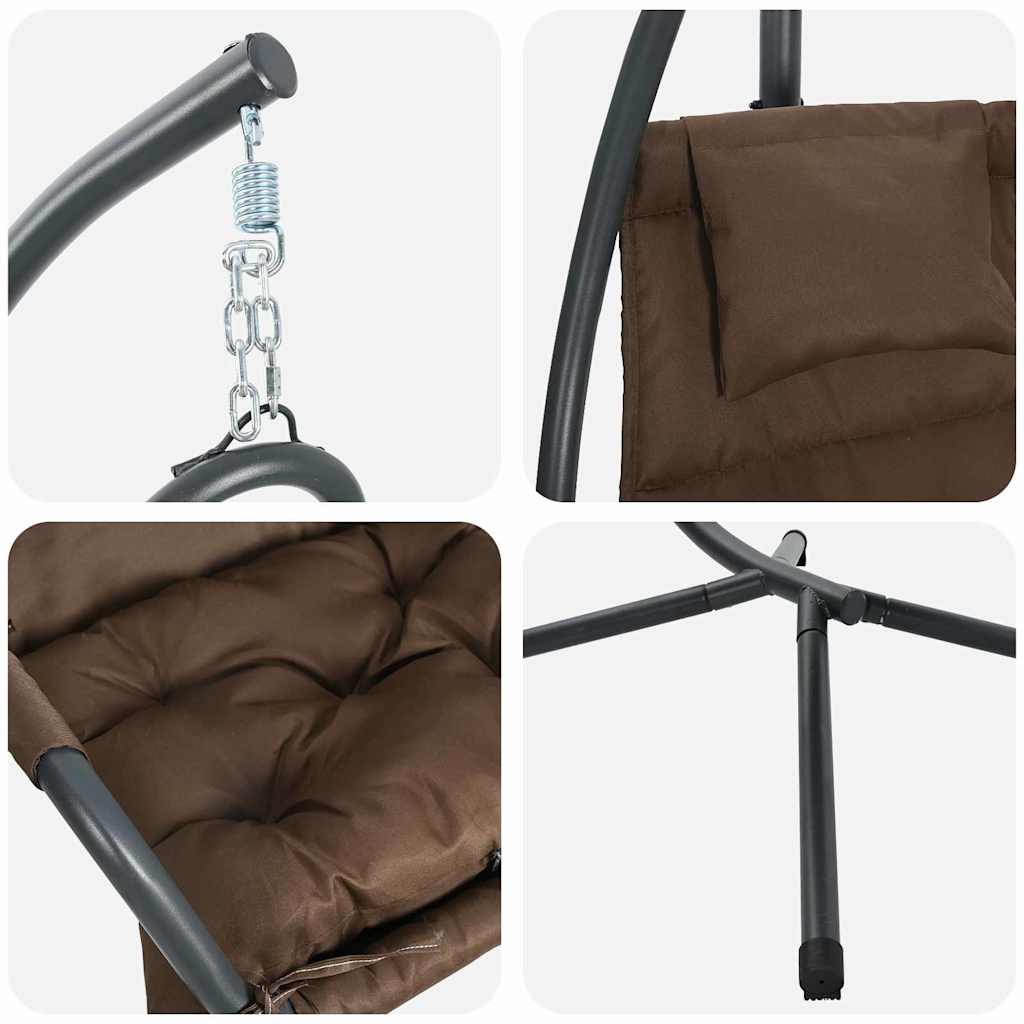 Scaun suspendat ou Manual Cafea 94 x 107 x 196,5 cm Oțel