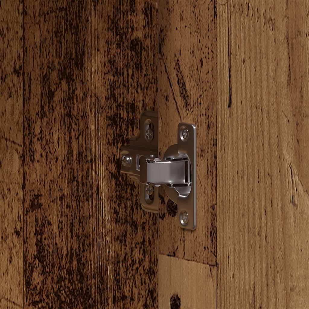 Set de mobilier pentru baie cu raft 3 pcs Maro Lemn compozit