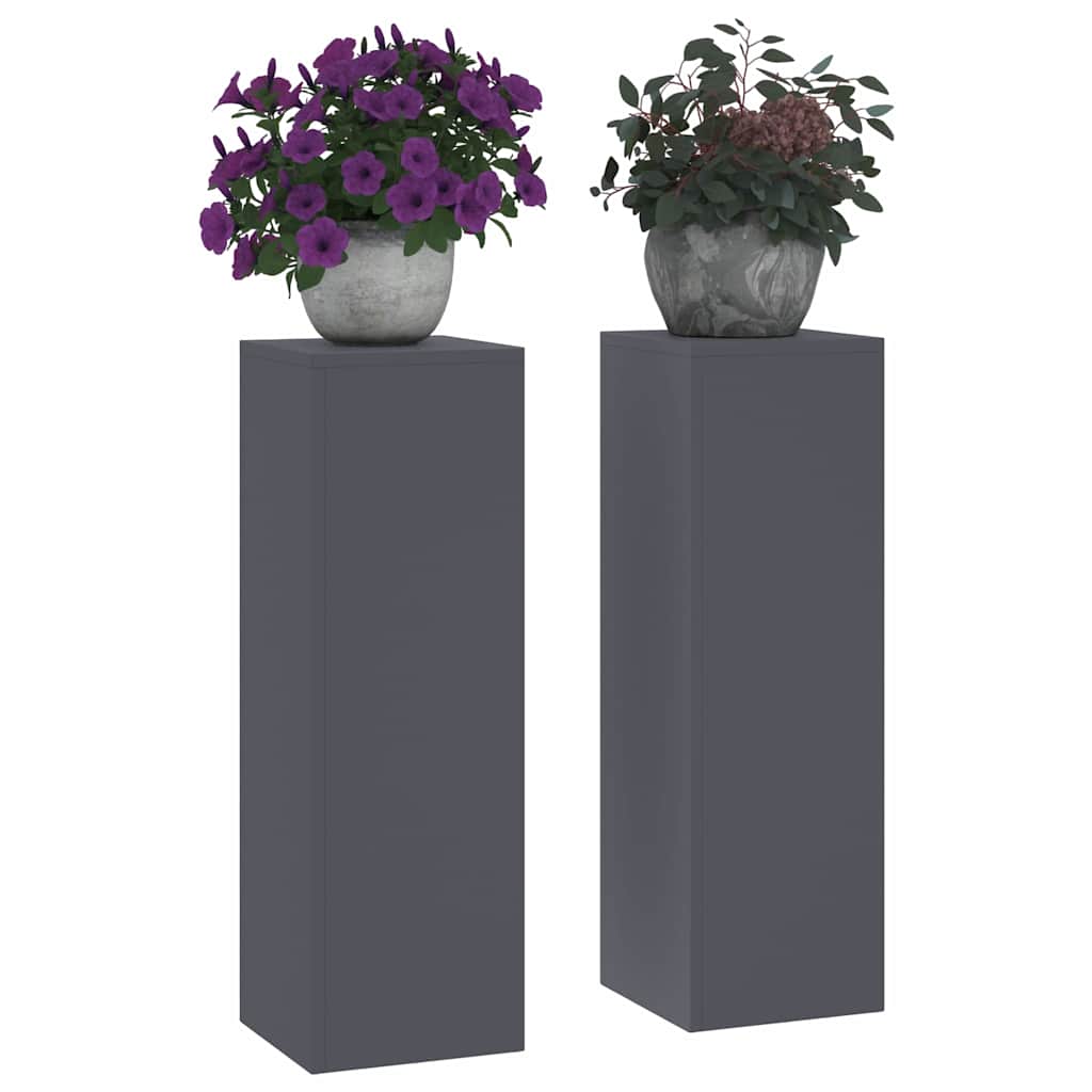 Suport pentru plante 2 pcs Antracit 24 x 24 x 75 cm Oțel