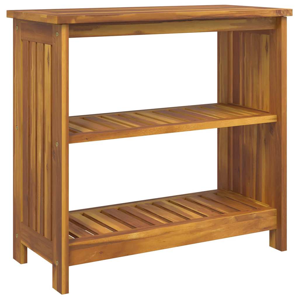 Dulap de grădină natural 75 x 35 x 70cm Lemn Solid de Acacia