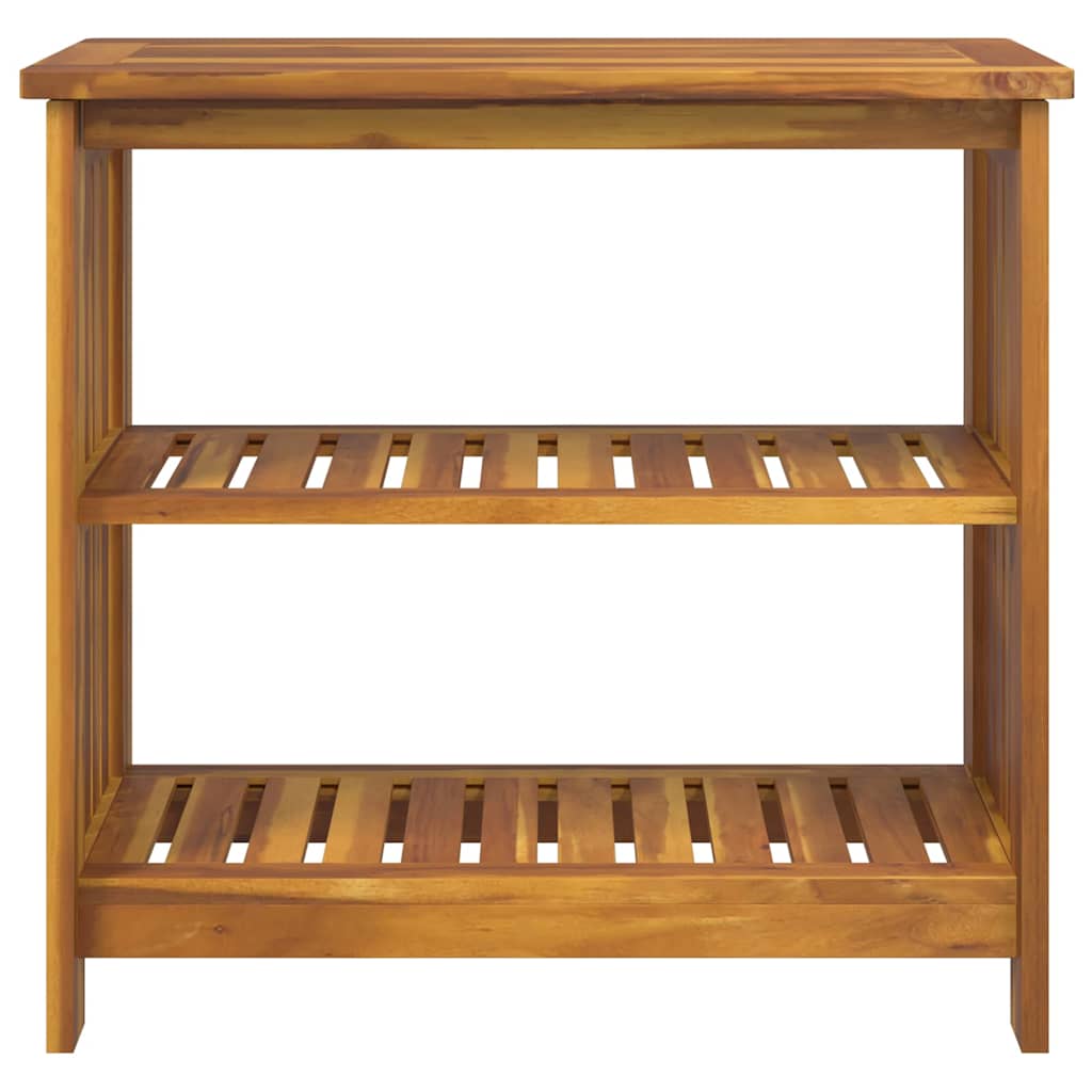 Dulap de grădină natural 75 x 35 x 70cm Lemn Solid de Acacia