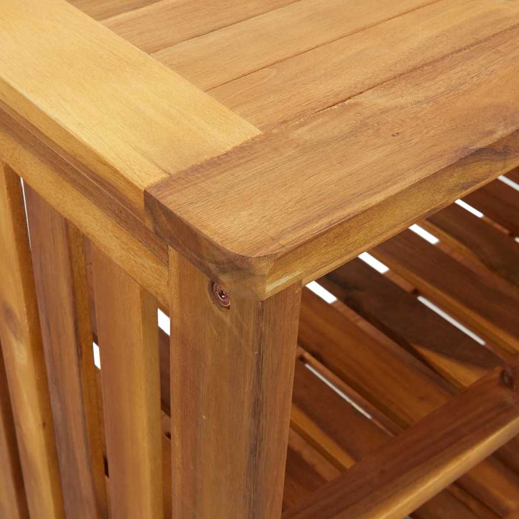 Dulap de grădină natural 90 x 40 x 90cm Lemn Solid de Acacia