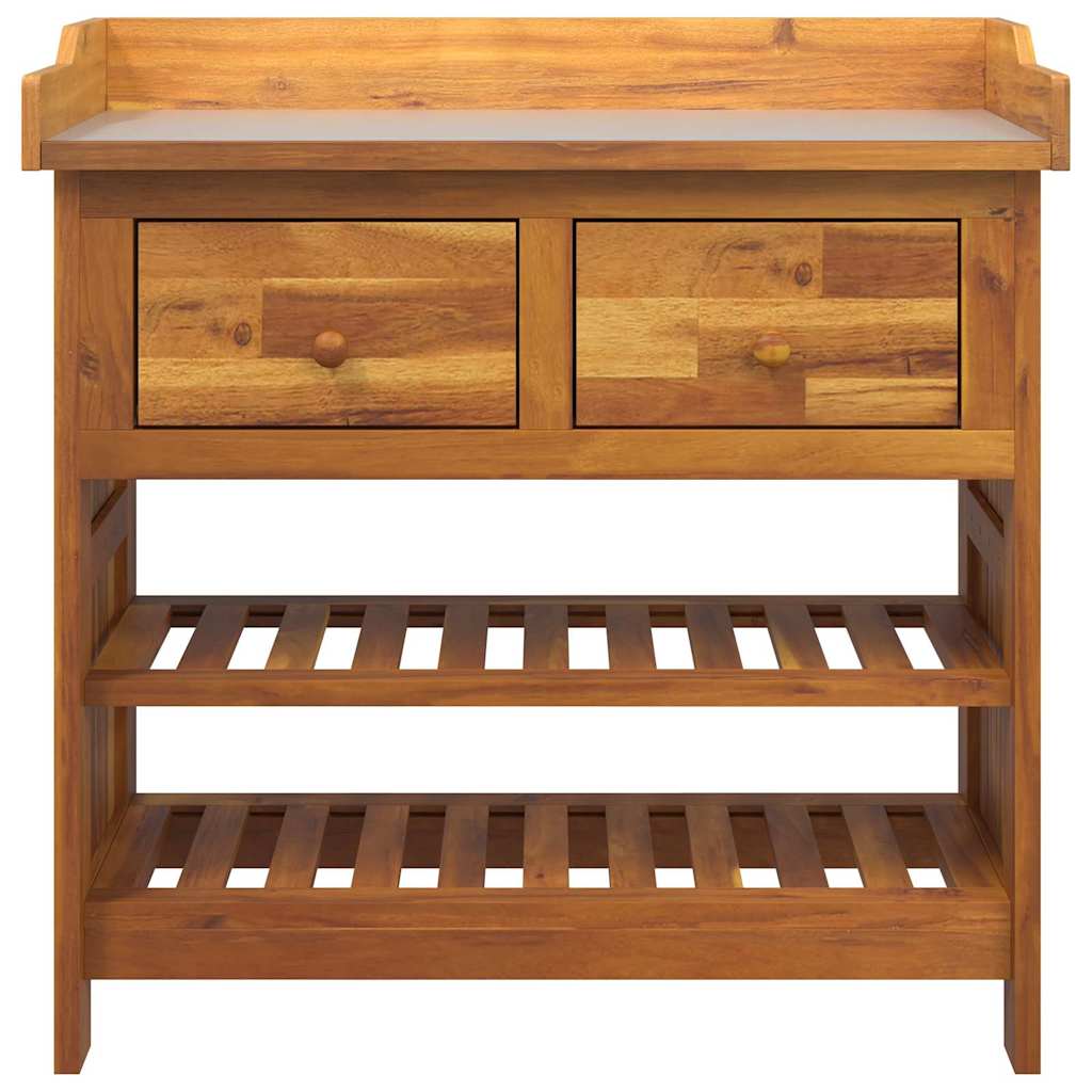 Dulap de grădină natural 78 x 36,5 x 78cm Lemn Solid de Acacia