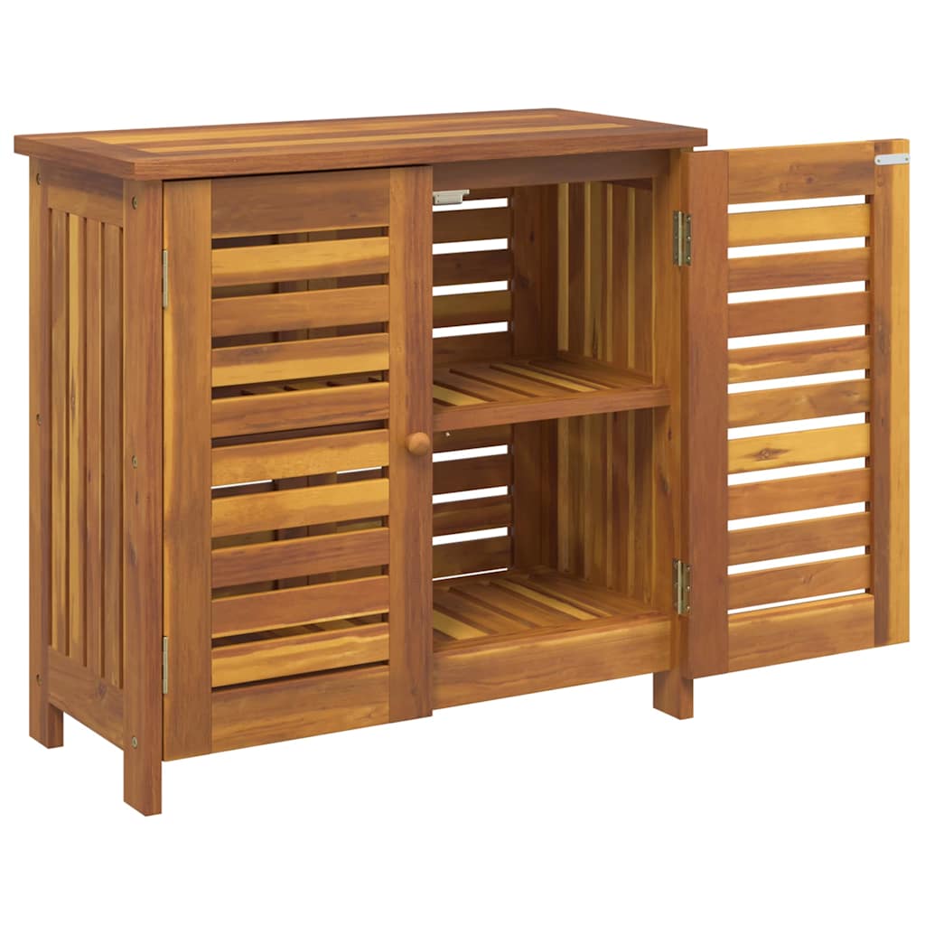 Dulap de grădină natural 75 x 35 x 70cm Lemn Solid de Acacia