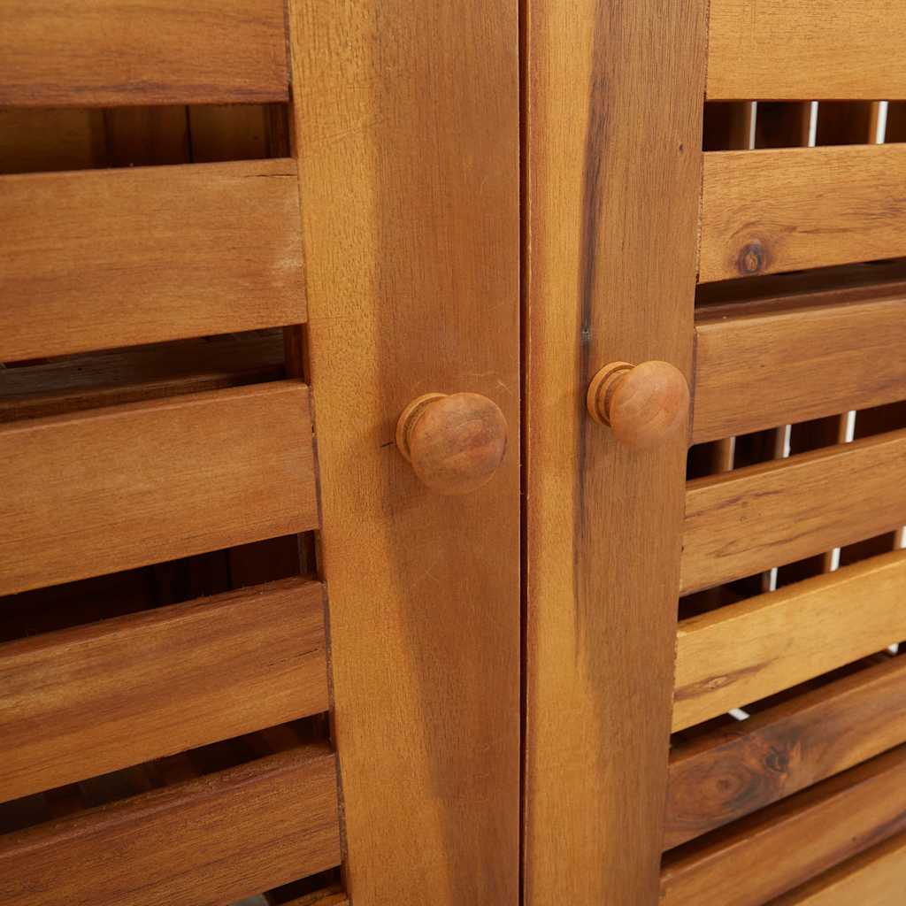 Dulap de grădină natural 90 x 40 x 90cm Lemn Solid de Acacia