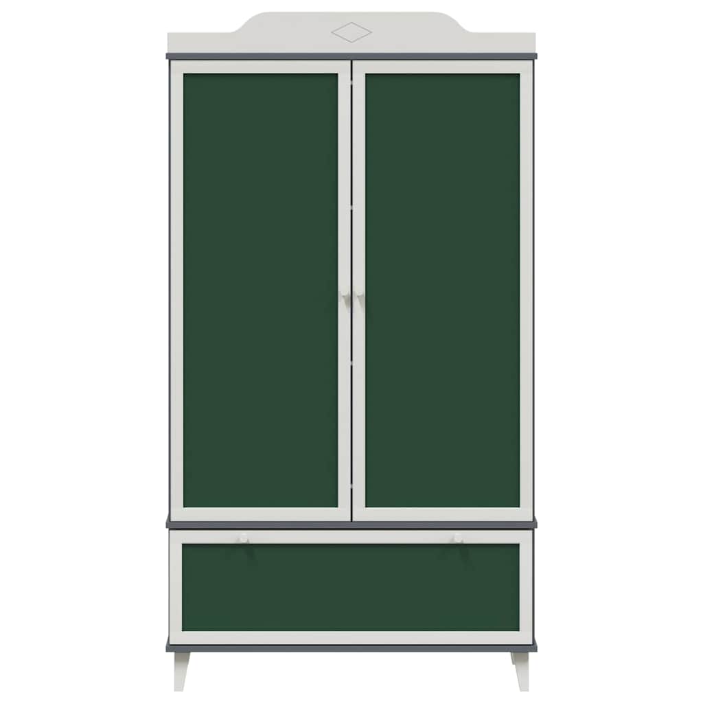 Dulap cu tablă de scris cu sertar Gri și alb Lemn compozit