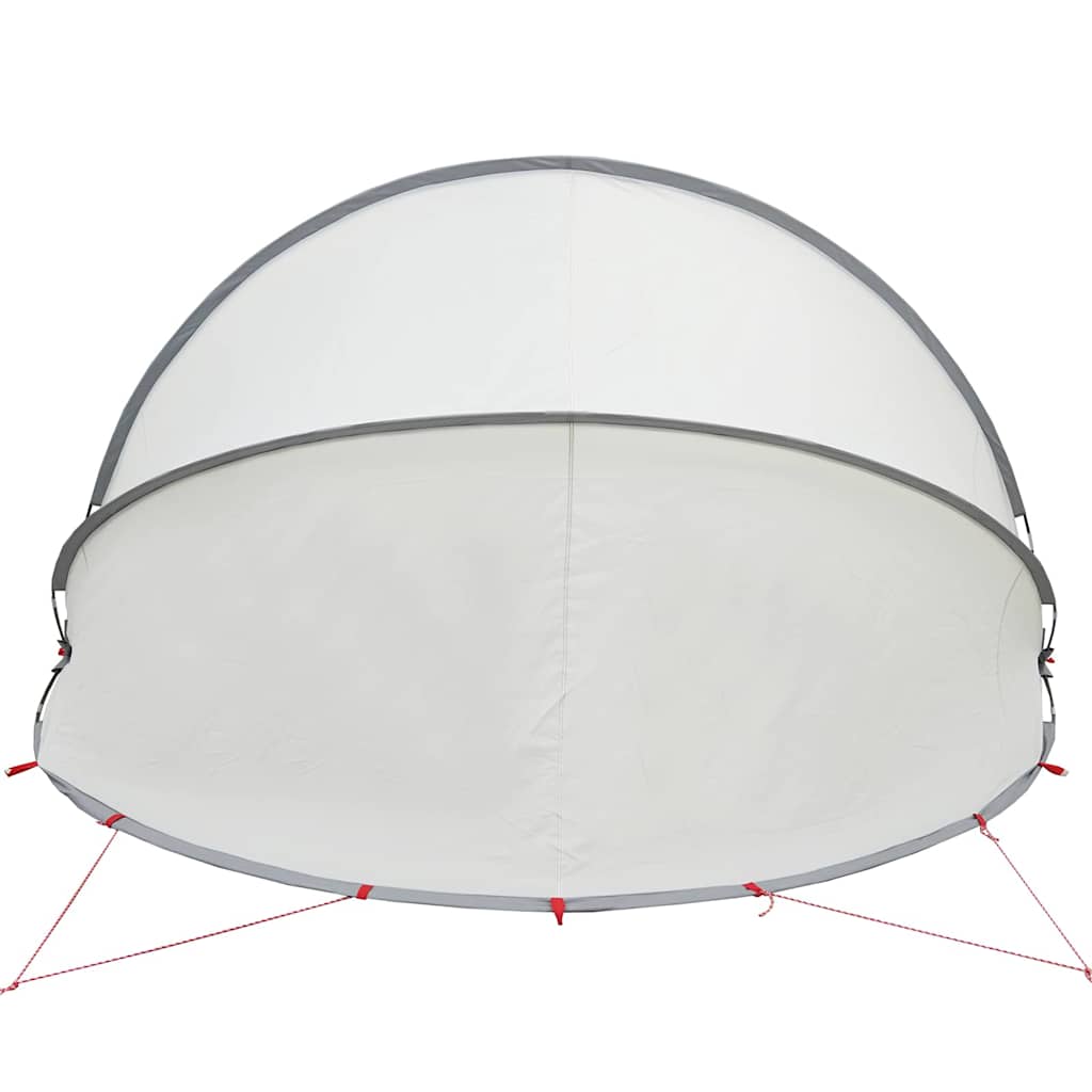 Dom pentru piscină Manual Gri și Portocalie 405 x 405 x 192 cm
