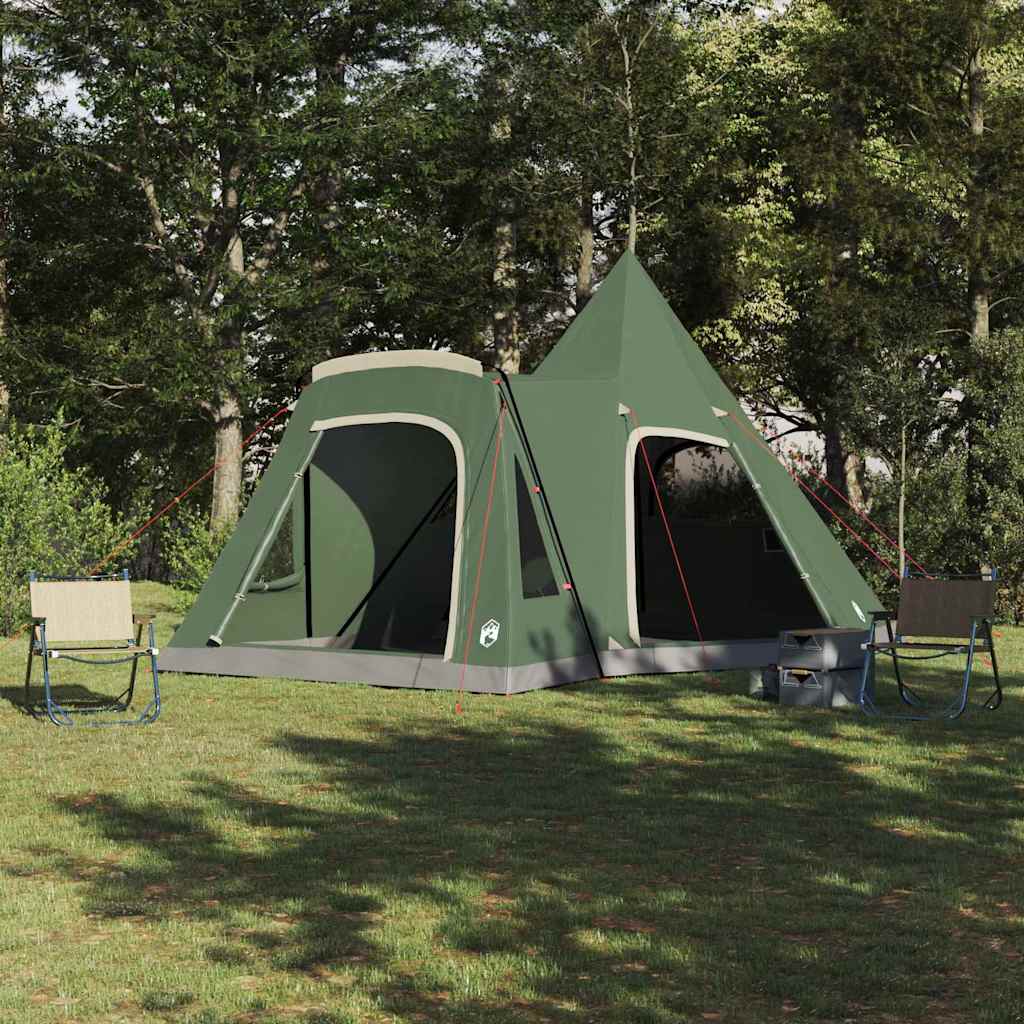 Cort Teepee pentru 5 Persoane Verde 545 x 450 x 295 cm