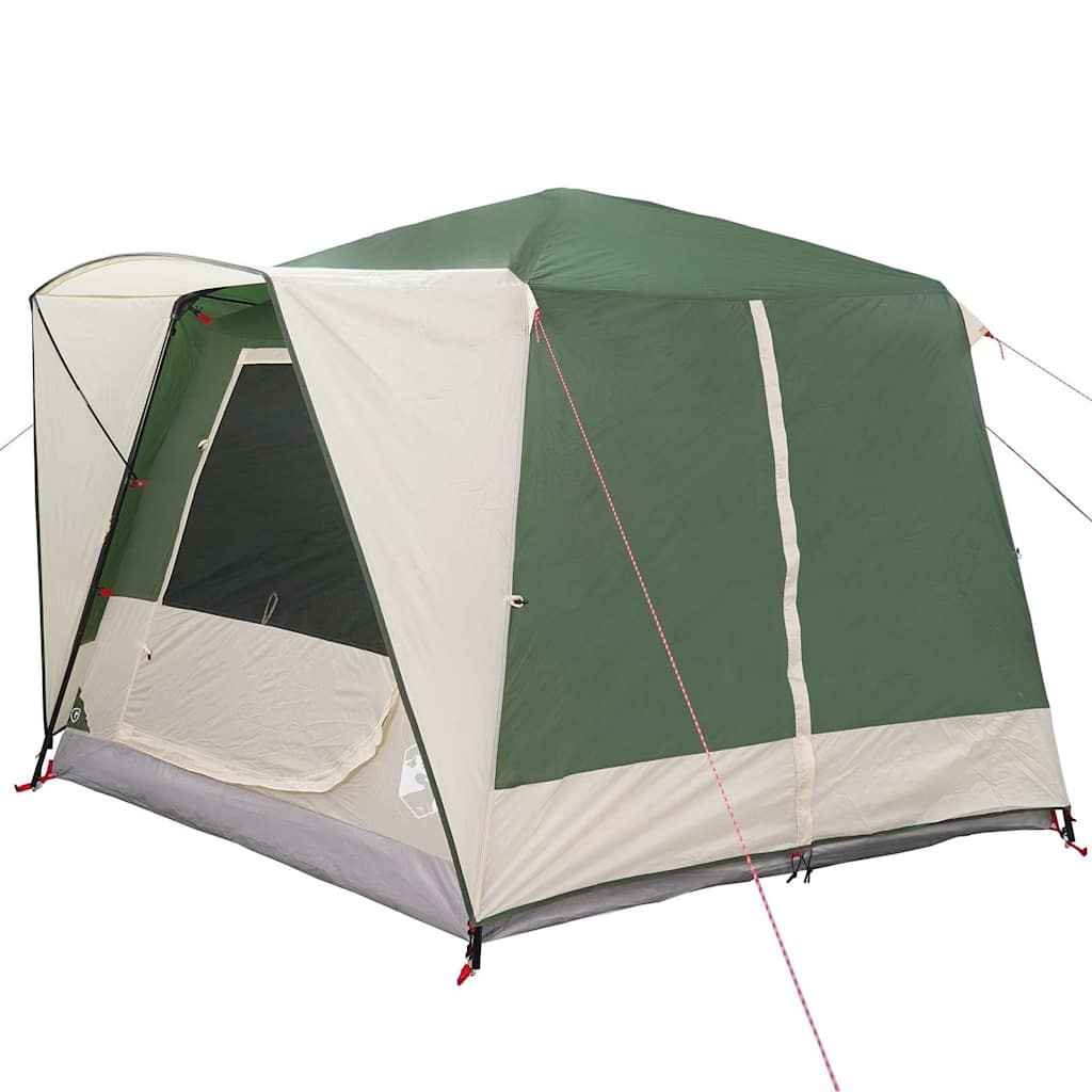 Tent Cabină cu acoperiș Verde și alb 333 x 317 x 194 cm