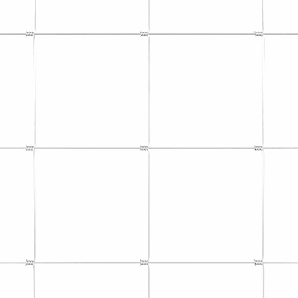 Gard pentru câmp Argintiu 100 x 0,8 m Oțel galvanizat